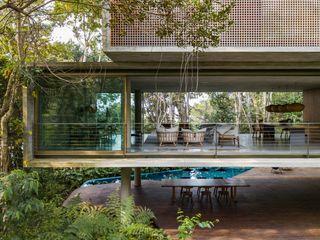 Casa Azul brings sensitive modern architecture to the Atlantic Forest front facade