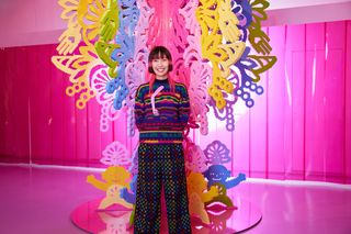 Chen Fenwan in her Forest of Wishes installation