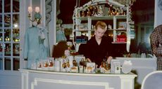 Dior Perfume stand in the Dior boutique at 30, avenue Montaigne, 1955 